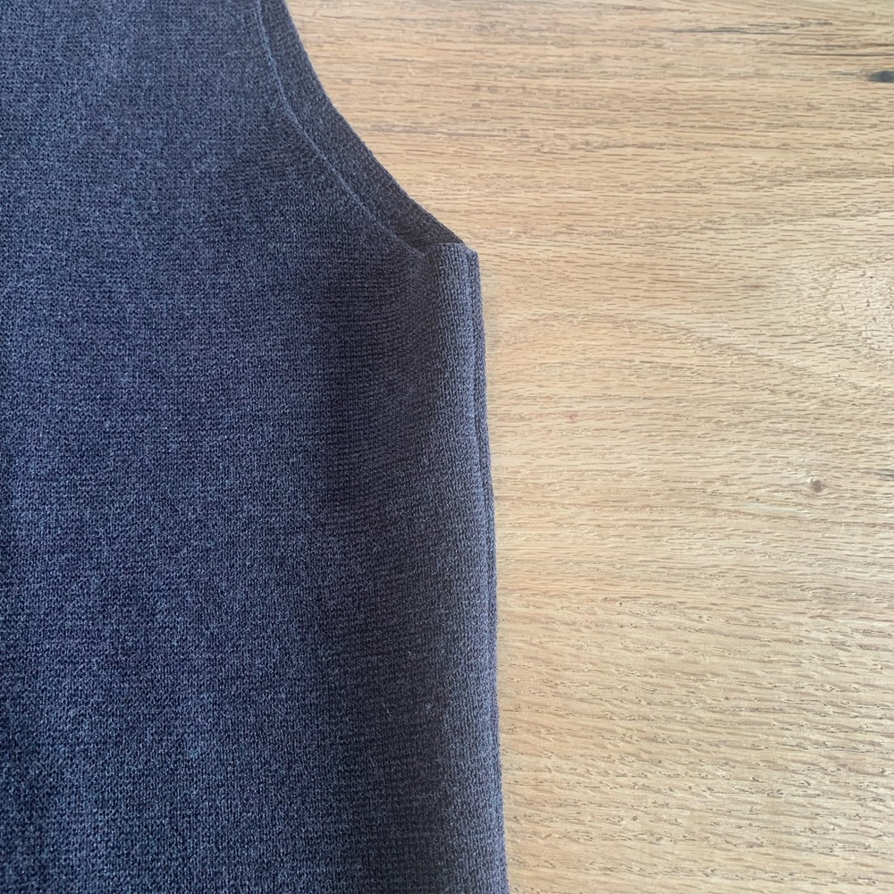 Eileen Fisher Italian Wool Charcoal Gray Sleevless Top Women’s L Preloved - Picture 5 of 8